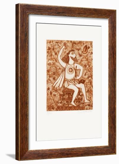 Les 7 Merveilles Du Monde - Zeus-Françoise Deberdt-Framed Limited Edition