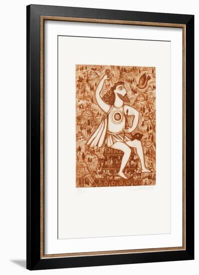 Les 7 Merveilles Du Monde - Zeus-Françoise Deberdt-Framed Limited Edition