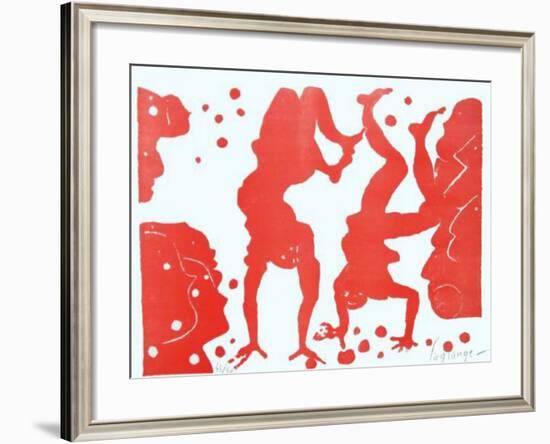 Les acrobates jongleurs-Jacques Lagrange-Framed Limited Edition