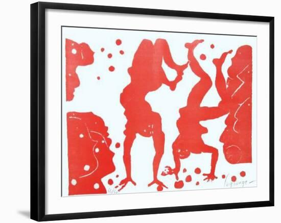 Les acrobates jongleurs-Jacques Lagrange-Framed Limited Edition