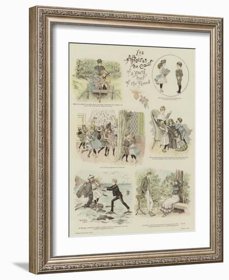 Les Affaires De Coeur of a Young Man of the Period-null-Framed Giclee Print