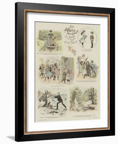 Les Affaires De Coeur of a Young Man of the Period-null-Framed Giclee Print