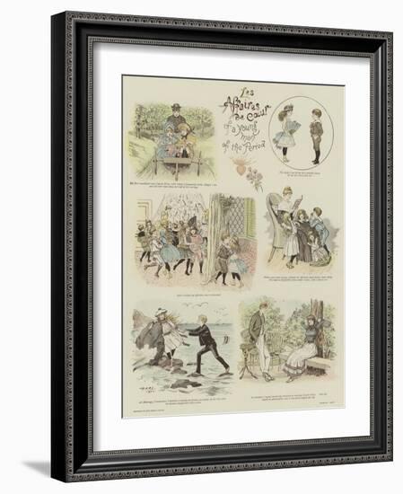 Les Affaires De Coeur of a Young Man of the Period-null-Framed Giclee Print