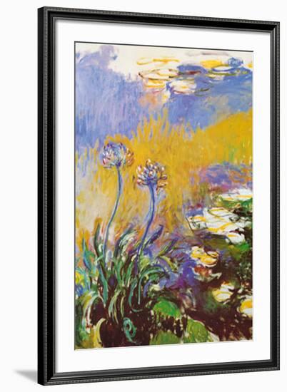 Les Agapanthes-Claude Monet-Framed Art Print