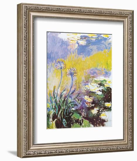 Les Agapanthes-Claude Monet-Framed Art Print