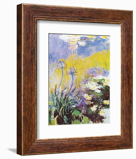 Les Agapanthes-Claude Monet-Framed Art Print