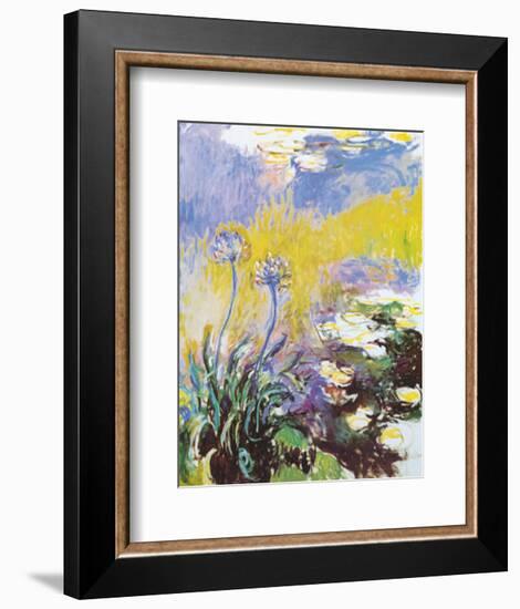 Les Agapanthes-Claude Monet-Framed Art Print