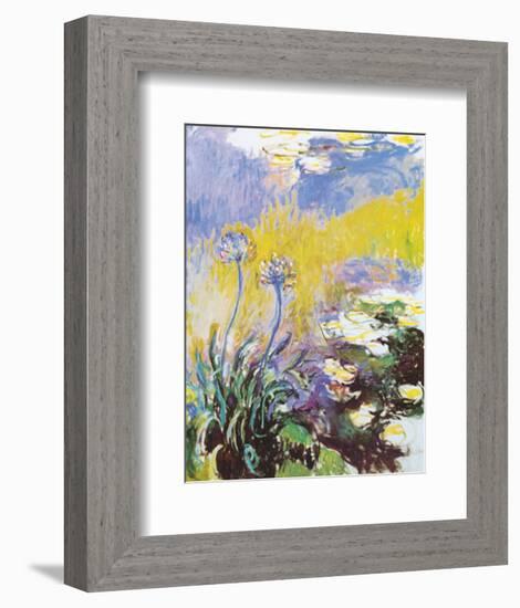 Les Agapanthes-Claude Monet-Framed Art Print