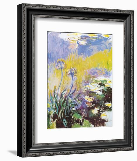 Les Agapanthes-Claude Monet-Framed Art Print