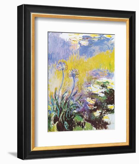 Les Agapanthes-Claude Monet-Framed Art Print