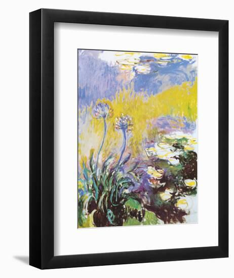 Les Agapanthes-Claude Monet-Framed Art Print