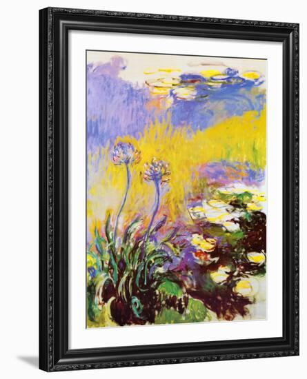 Les Agapanthes-Claude Monet-Framed Art Print