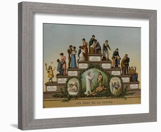 Les Âges de la Femme-null-Framed Giclee Print