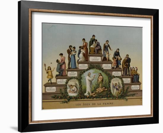 Les Âges de la Femme-null-Framed Giclee Print