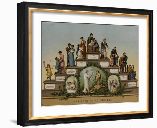 Les Âges de la Femme-null-Framed Giclee Print