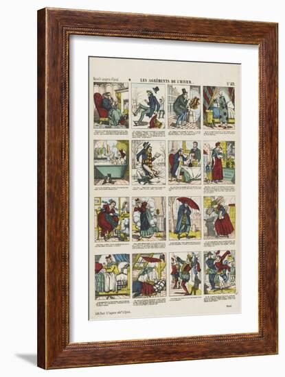 Les agréments de l'hiver-null-Framed Giclee Print