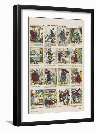 Les agréments de l'hiver-null-Framed Giclee Print