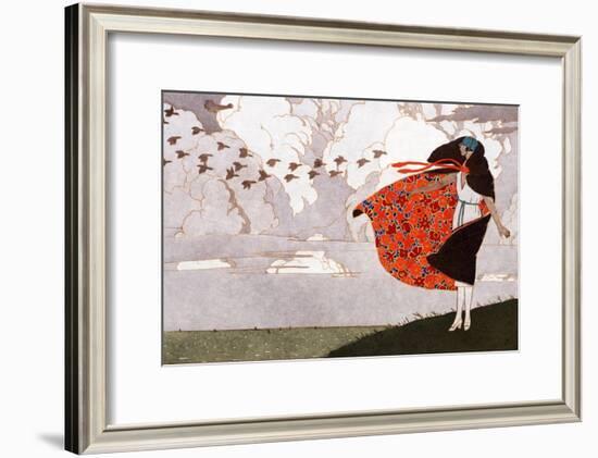 Les Ailes Dans Le Vent, Paris, France, Early 20th Century-null-Framed Giclee Print