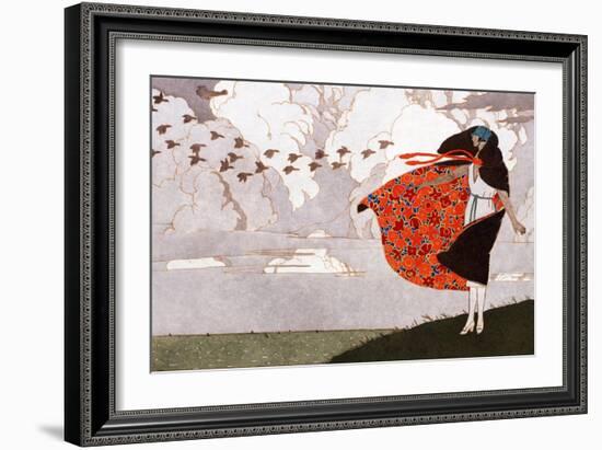Les Ailes Dans Le Vent, Paris, France, Early 20th Century-null-Framed Giclee Print