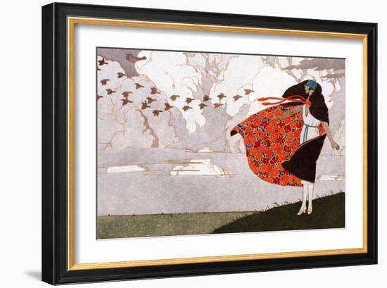 Les Ailes Dans Le Vent, Paris, France, Early 20th Century-null-Framed Giclee Print