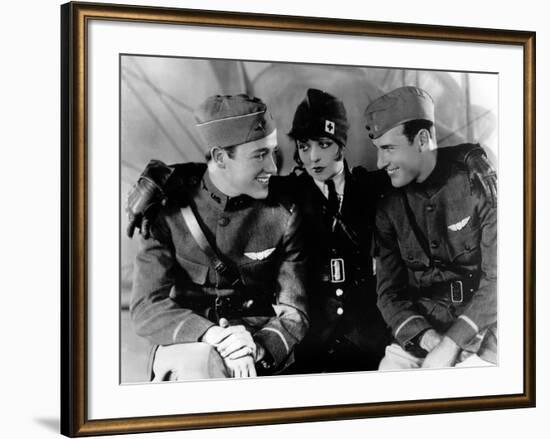 Les Ailes WINGS by WilliamWellman with Richard Arlen, Clara Bow and Charles "Buddy" Rogers., 1927 (-null-Framed Photo