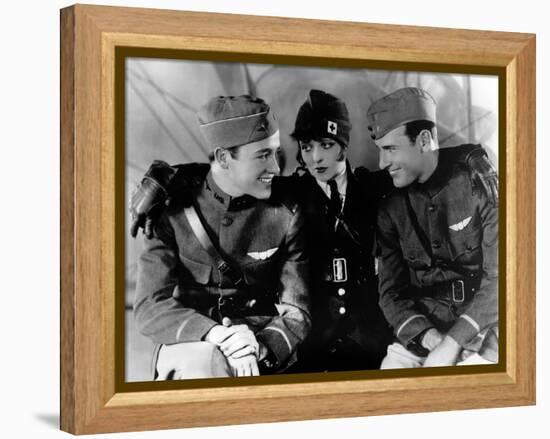 Les Ailes WINGS by WilliamWellman with Richard Arlen, Clara Bow and Charles "Buddy" Rogers., 1927 (-null-Framed Stretched Canvas