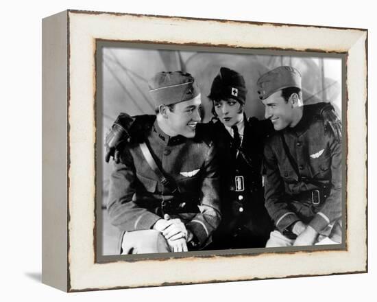Les Ailes WINGS by WilliamWellman with Richard Arlen, Clara Bow and Charles "Buddy" Rogers., 1927 (-null-Framed Stretched Canvas