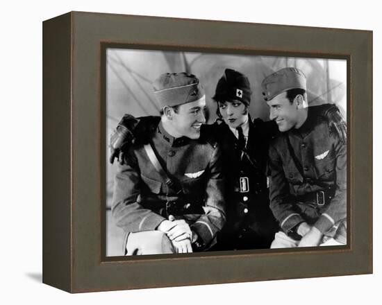 Les Ailes WINGS by WilliamWellman with Richard Arlen, Clara Bow and Charles "Buddy" Rogers., 1927 (-null-Framed Stretched Canvas