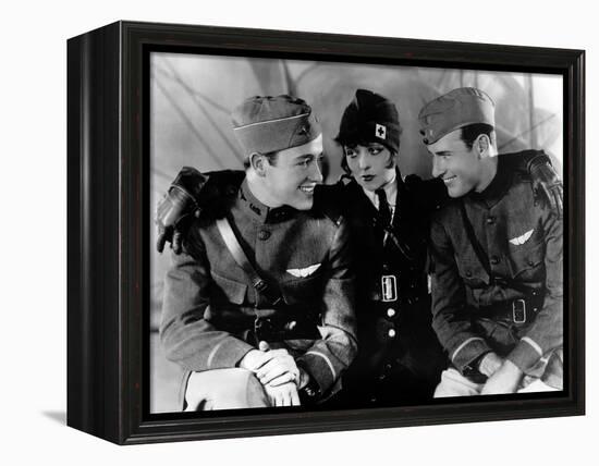 Les Ailes WINGS by WilliamWellman with Richard Arlen, Clara Bow and Charles "Buddy" Rogers., 1927 (-null-Framed Stretched Canvas