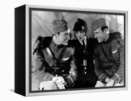 Les Ailes WINGS by WilliamWellman with Richard Arlen, Clara Bow and Charles "Buddy" Rogers., 1927 (-null-Framed Stretched Canvas