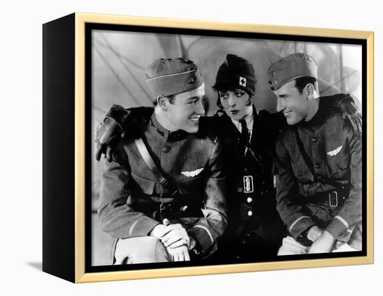 Les Ailes WINGS by WilliamWellman with Richard Arlen, Clara Bow and Charles "Buddy" Rogers., 1927 (-null-Framed Stretched Canvas