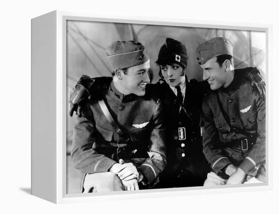 Les Ailes WINGS by WilliamWellman with Richard Arlen, Clara Bow and Charles "Buddy" Rogers., 1927 (-null-Framed Stretched Canvas