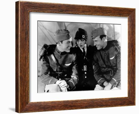 Les Ailes WINGS by WilliamWellman with Richard Arlen, Clara Bow and Charles "Buddy" Rogers., 1927 (-null-Framed Photo