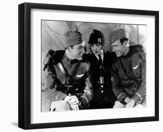 Les Ailes WINGS by WilliamWellman with Richard Arlen, Clara Bow and Charles "Buddy" Rogers., 1927 (-null-Framed Photo