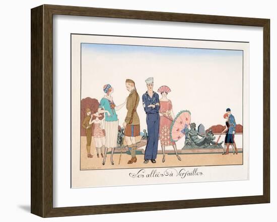 Les Alliés À Versailles, by H. Reidel, 1920-Georges Barbier-Framed Giclee Print