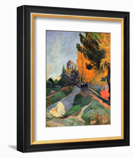 Les Alyscamps-Paul Gauguin-Framed Giclee Print