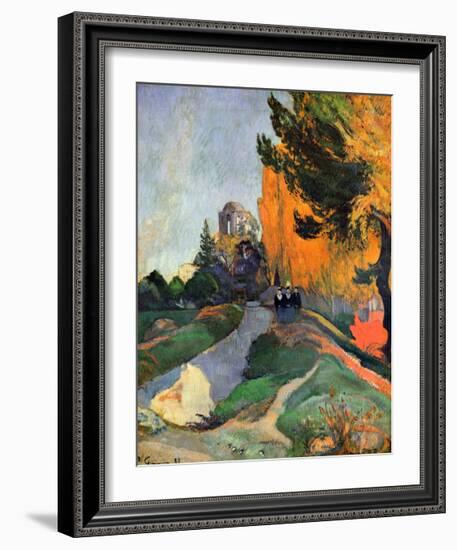 Les Alyscamps-Paul Gauguin-Framed Giclee Print