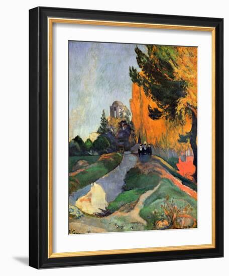 Les Alyscamps-Paul Gauguin-Framed Giclee Print