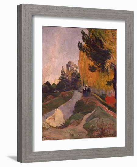 Les Alyscamps-Paul Gauguin-Framed Giclee Print