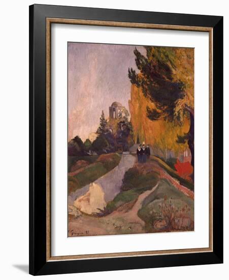 Les Alyscamps-Paul Gauguin-Framed Giclee Print