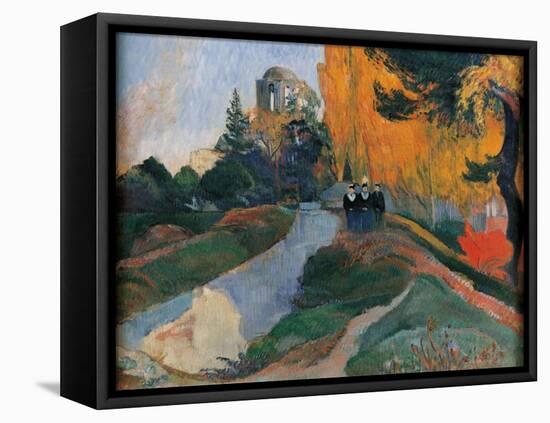 Les Alyscamps-Paul Gauguin-Framed Stretched Canvas