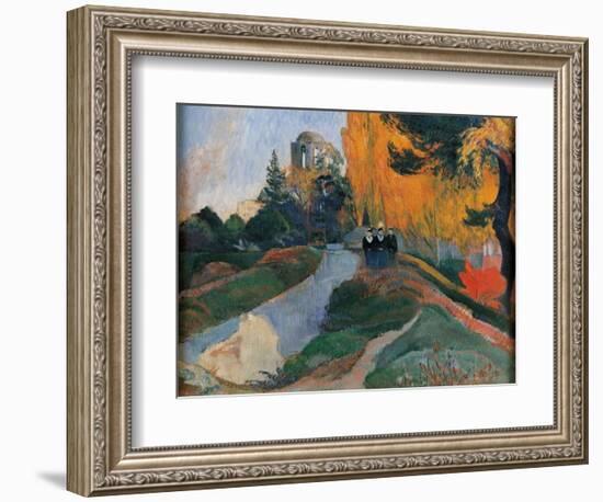 Les Alyscamps-Paul Gauguin-Framed Art Print