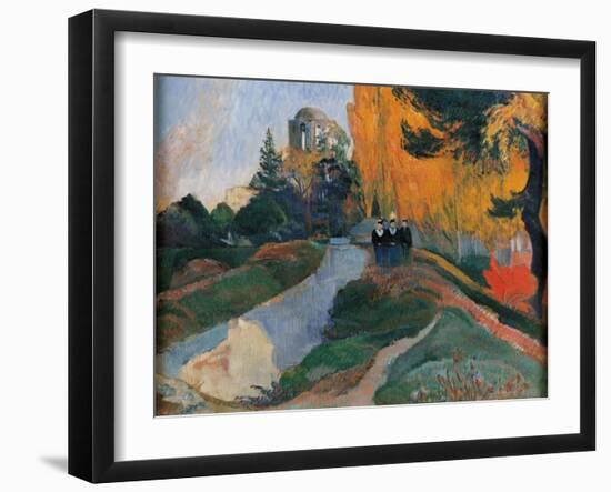 Les Alyscamps-Paul Gauguin-Framed Art Print