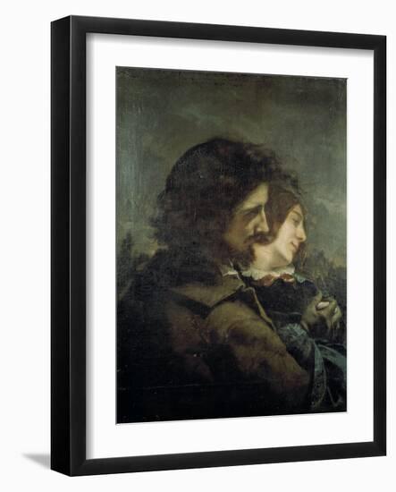 Les Amants dans la campagne-Gustave Courbet-Framed Giclee Print