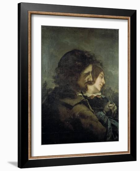 Les Amants dans la campagne-Gustave Courbet-Framed Giclee Print