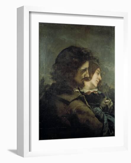 Les Amants dans la campagne-Gustave Courbet-Framed Giclee Print