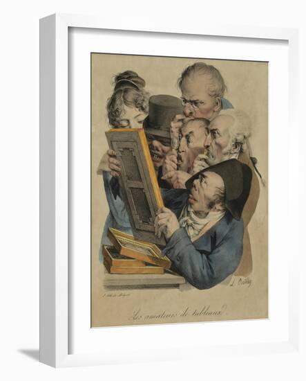 Les Amateurs De Tableux, 1823-Louis Leopold Boilly-Framed Giclee Print