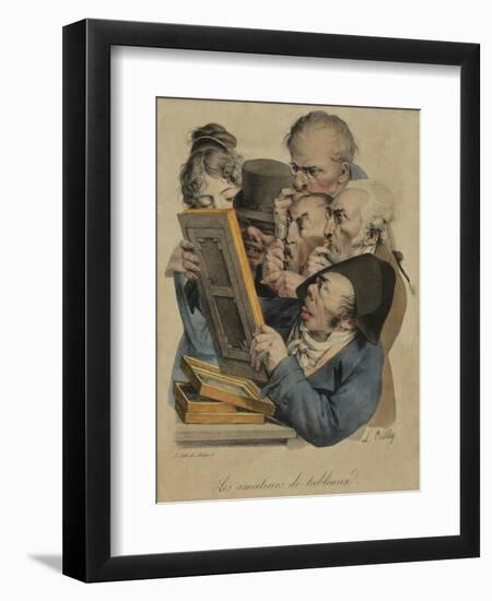 Les Amateurs De Tableux, 1823-Louis Leopold Boilly-Framed Giclee Print