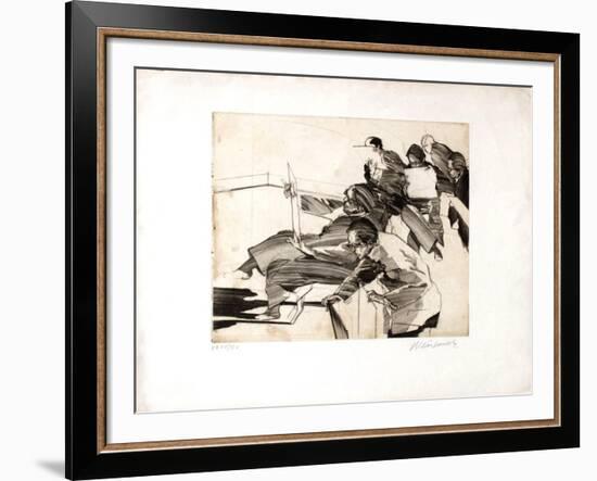 Les amateurs-Claude Weisbuch-Framed Limited Edition