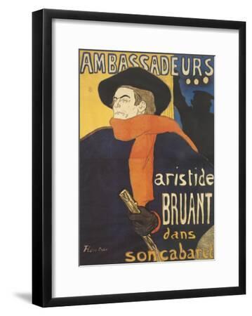 TOULOUSE LAUTREC POSTER Ambassadeurs Bruant 16X20